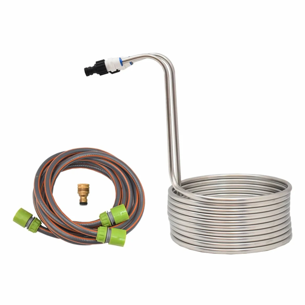 Enfriador de mosto - Herramienta for elaborar cerveza casera, Enfriador de mosto, Tubo de 8 m Suministros de cocina Máquina for hacer vino Serpentín de enfriamiento de cerveza de acero inoxidable(Cool