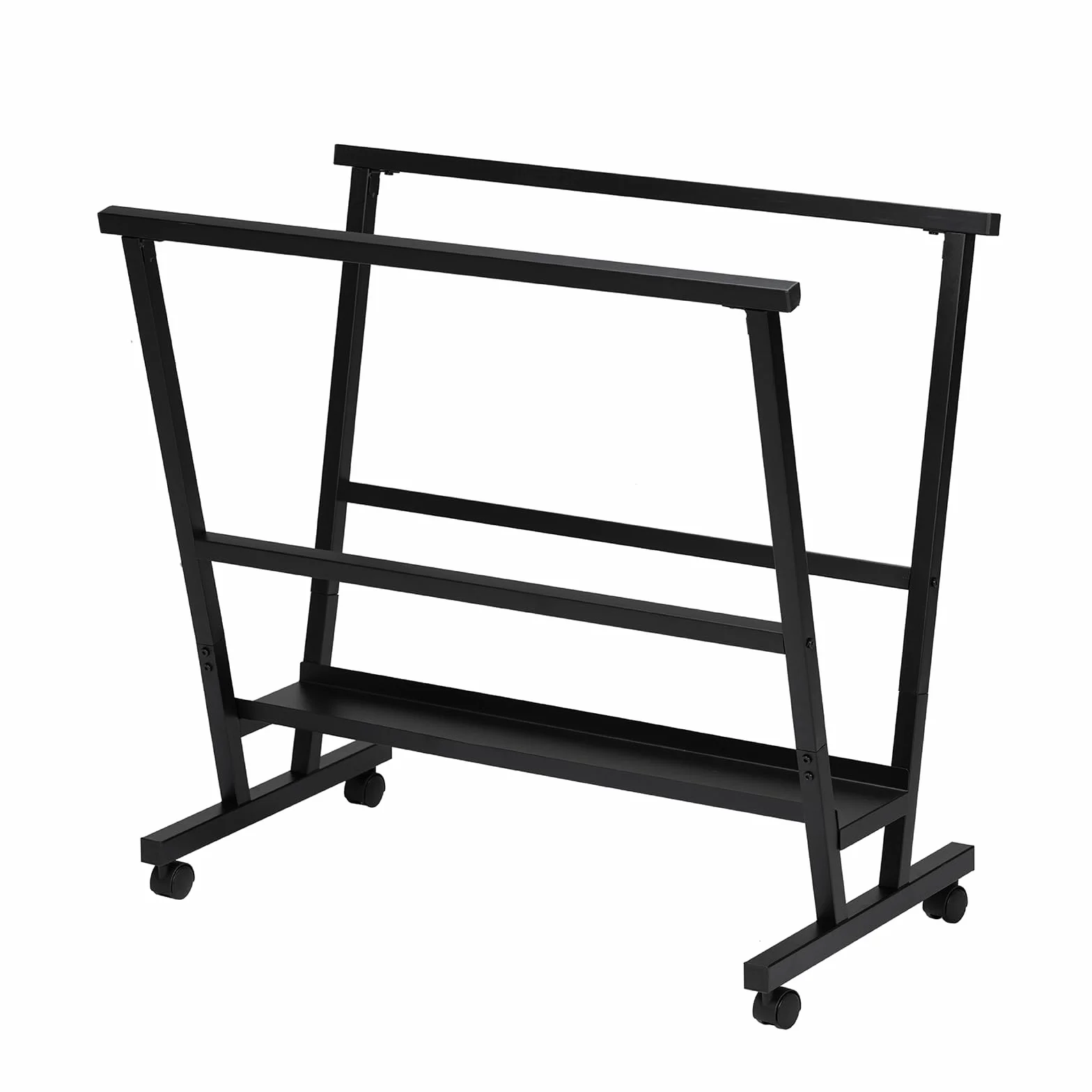 MEEDEN Soporte para Imágenes de Arte - Estante para Secado de Arte con Ruedas Giratorias - Estante de Metal para Exhibición de Obras de Arte, Pósters, Impresiones - Negro