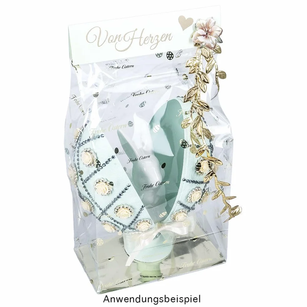Figura decorativa conejo Pascua blanco brillante dolomita 2 unidades
