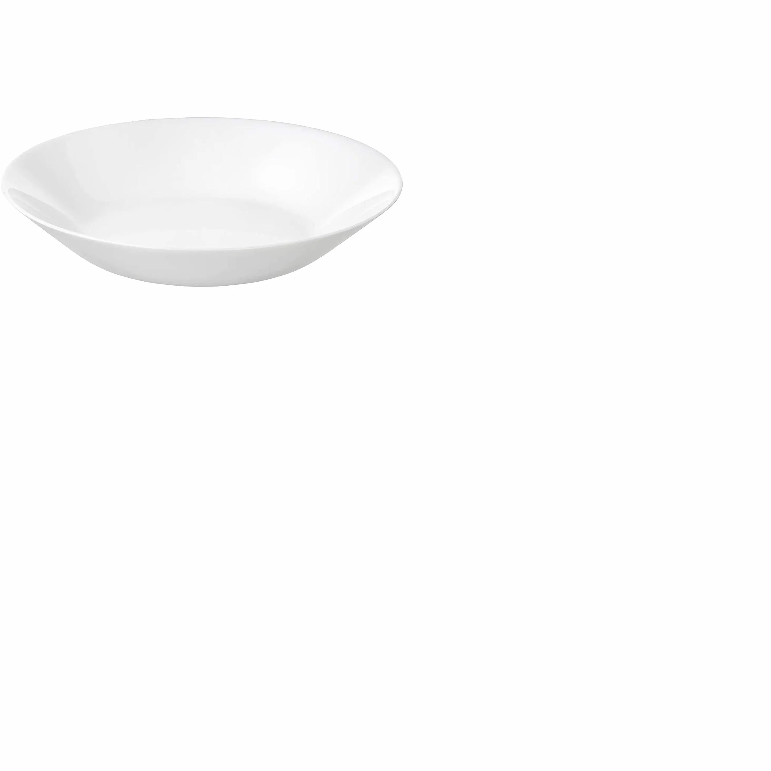 IKEA Plato de vajilla de vidrio opalino templado, 6 piezas, color blanco (plato profundo, blanco20 cm)