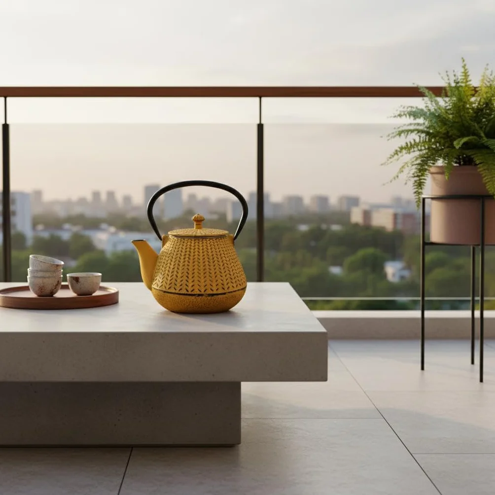 Tetera 1L de Hierro Colado con Diseño Elegante y Moderno