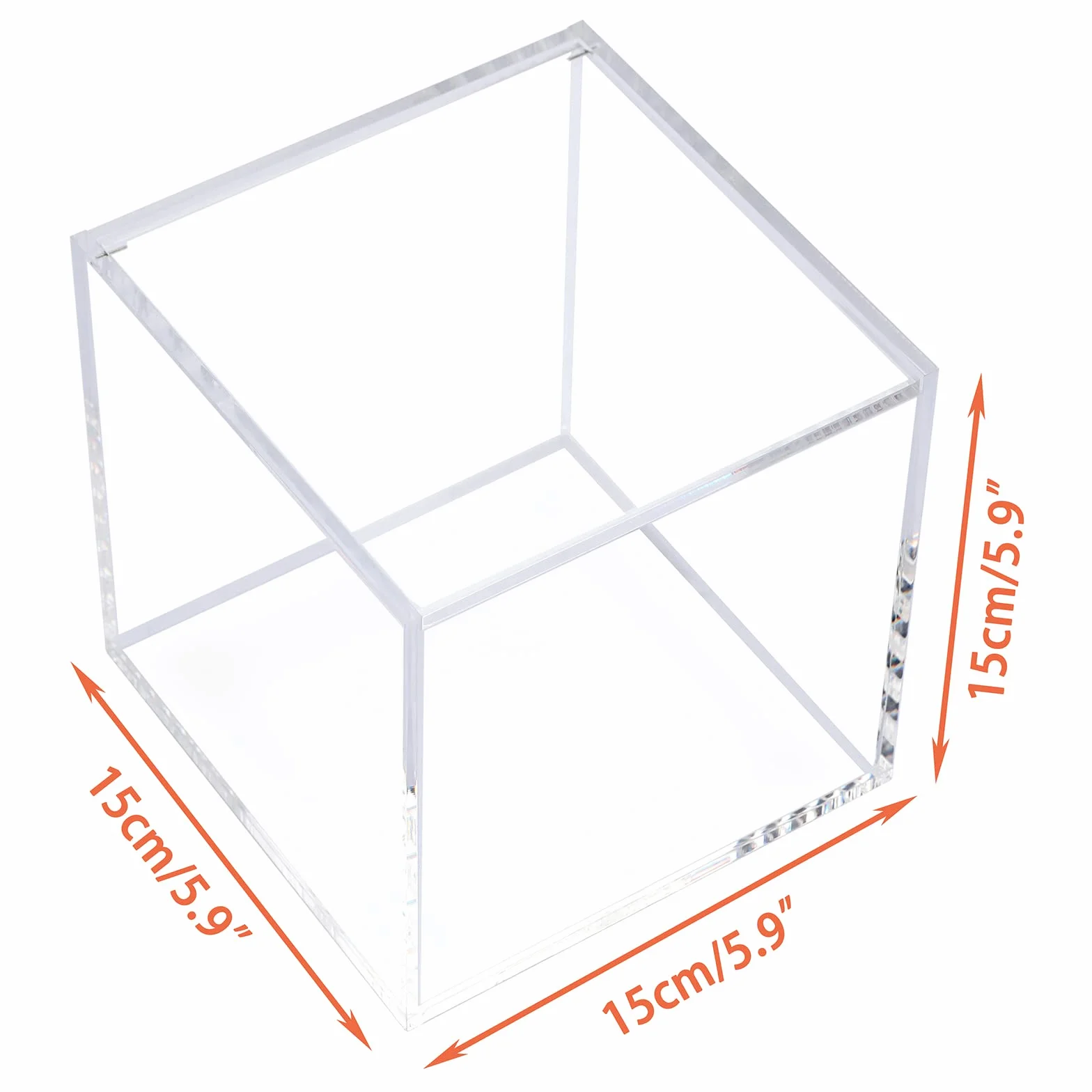 IGNPION Caja de almacenamiento acrílica para cápsulas de café con tapa 15 cm