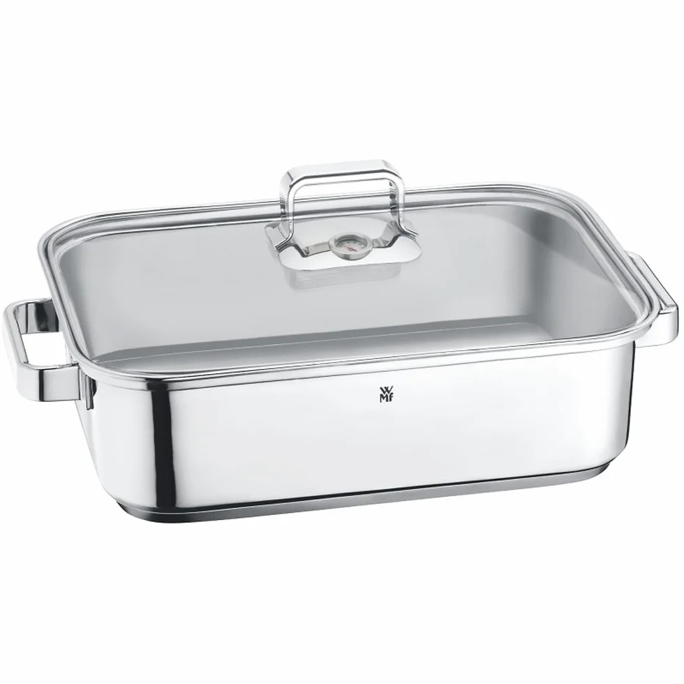 WMF Vitalis Fuente rectangular de cocción al vapor con Rejilla, acero inoxidable pulido, 6.5 L