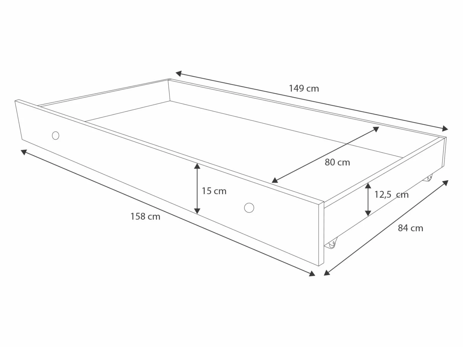 Kobi Cama Individual con Nido LUK 160x80
