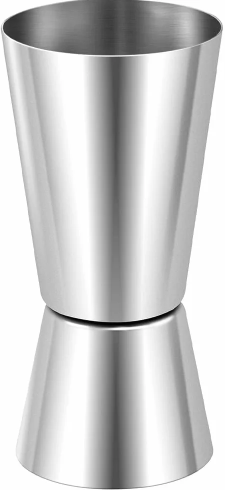 Jigger de Cóctel 25/50 ml Vaso Medidor Doble Cara Acero Inoxidable 304 para Bebidas