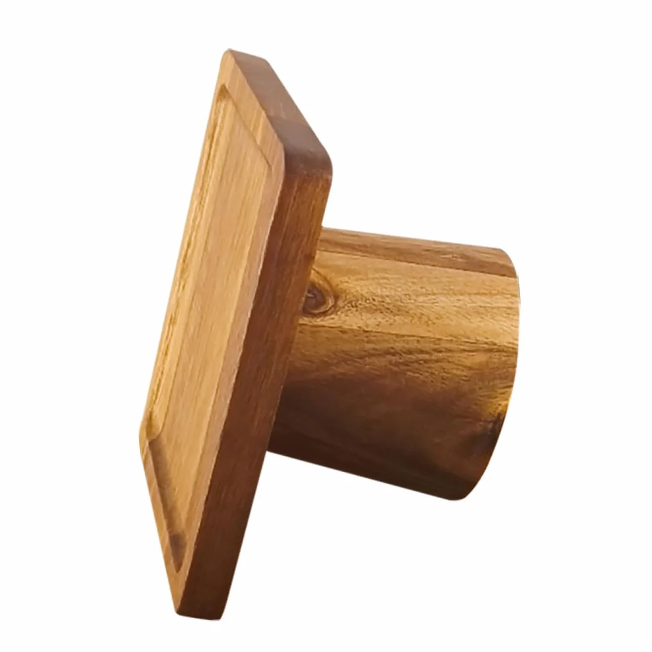 Soporte de Pastel de Madera con Pedestal para Repostería Bandeja para Servir Postres y Frutas Plato Cuadrado para Eventos y Cocina para Pastelería y Banquetes