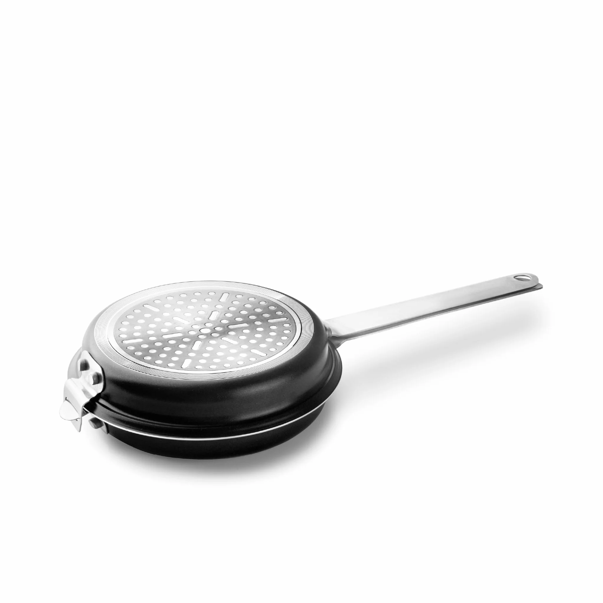 IBILI - Sarten tortilla patatas I-CHEF, 24 cms, Aluminio, Mango de Acero Inoxidable, Antiadherente, Apto para induccion