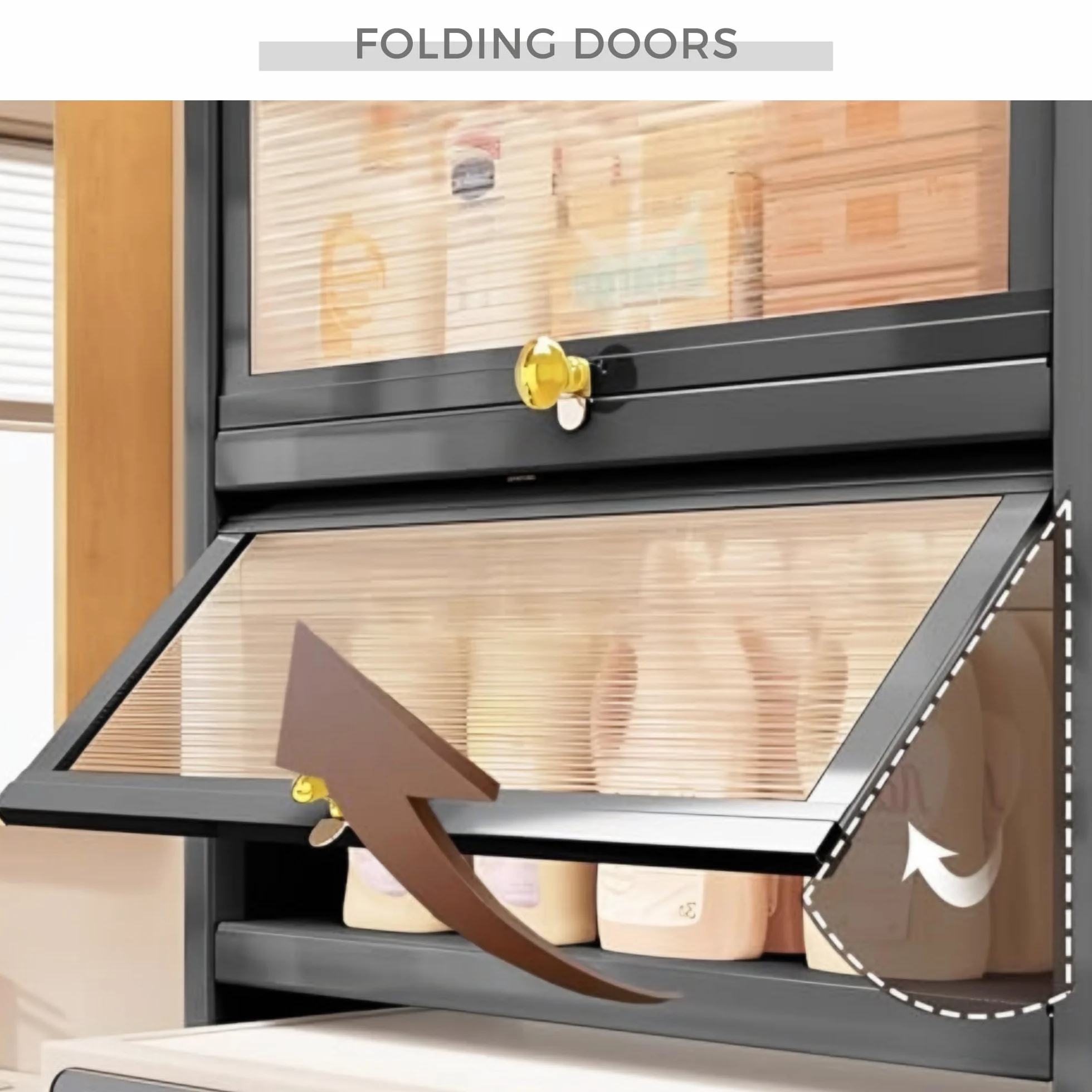 MAGIC SELECT Estantería sobre Inodoro con Puertas Abatibles | Estante de WC Organizador Multiusos | Estantería de Almacenamiento de Baño | Ahorra Espacio con 3 Niveles | Patas Ajustables en Altura.