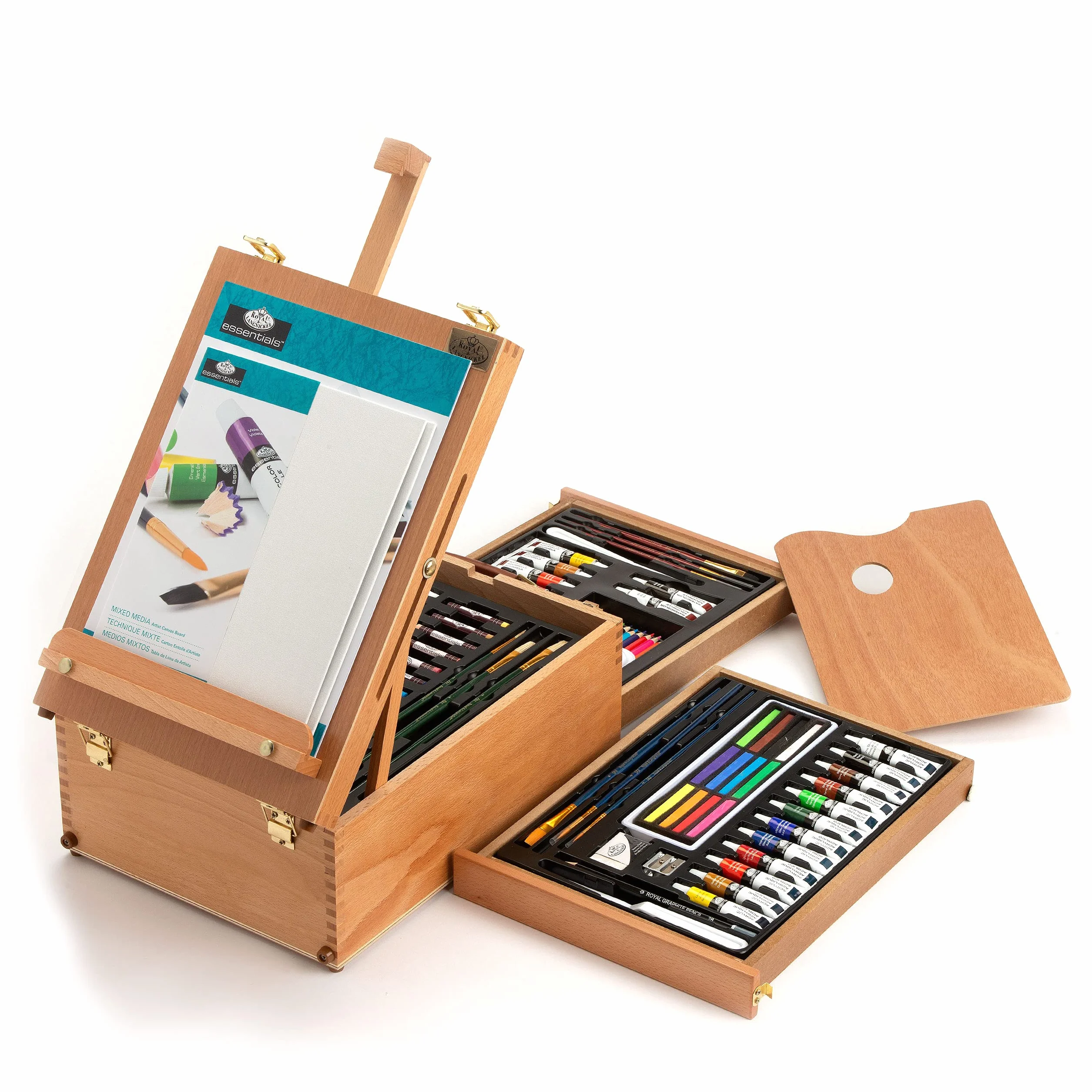 Royal & Langnickel- Set de Artista Caballete para Todos los usos, 104 Piezas, Multicolor (Royal Brush REA6000), a partir de 3 años.