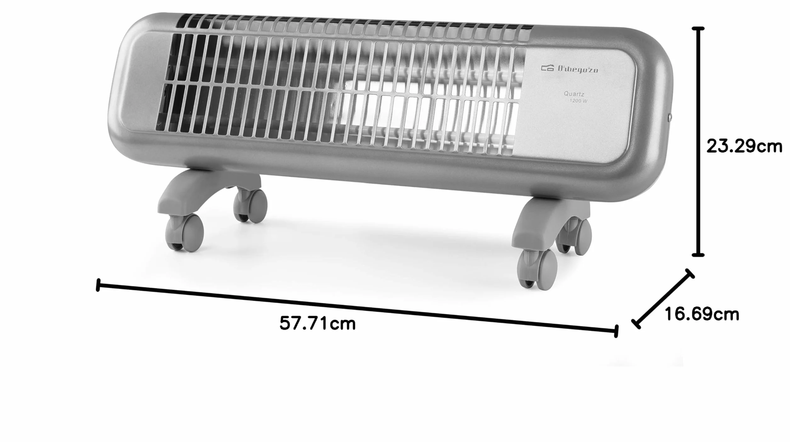 Orbegozo BPM 0105 Estufa de cuarzo 1200 W 2 niveles de potencia