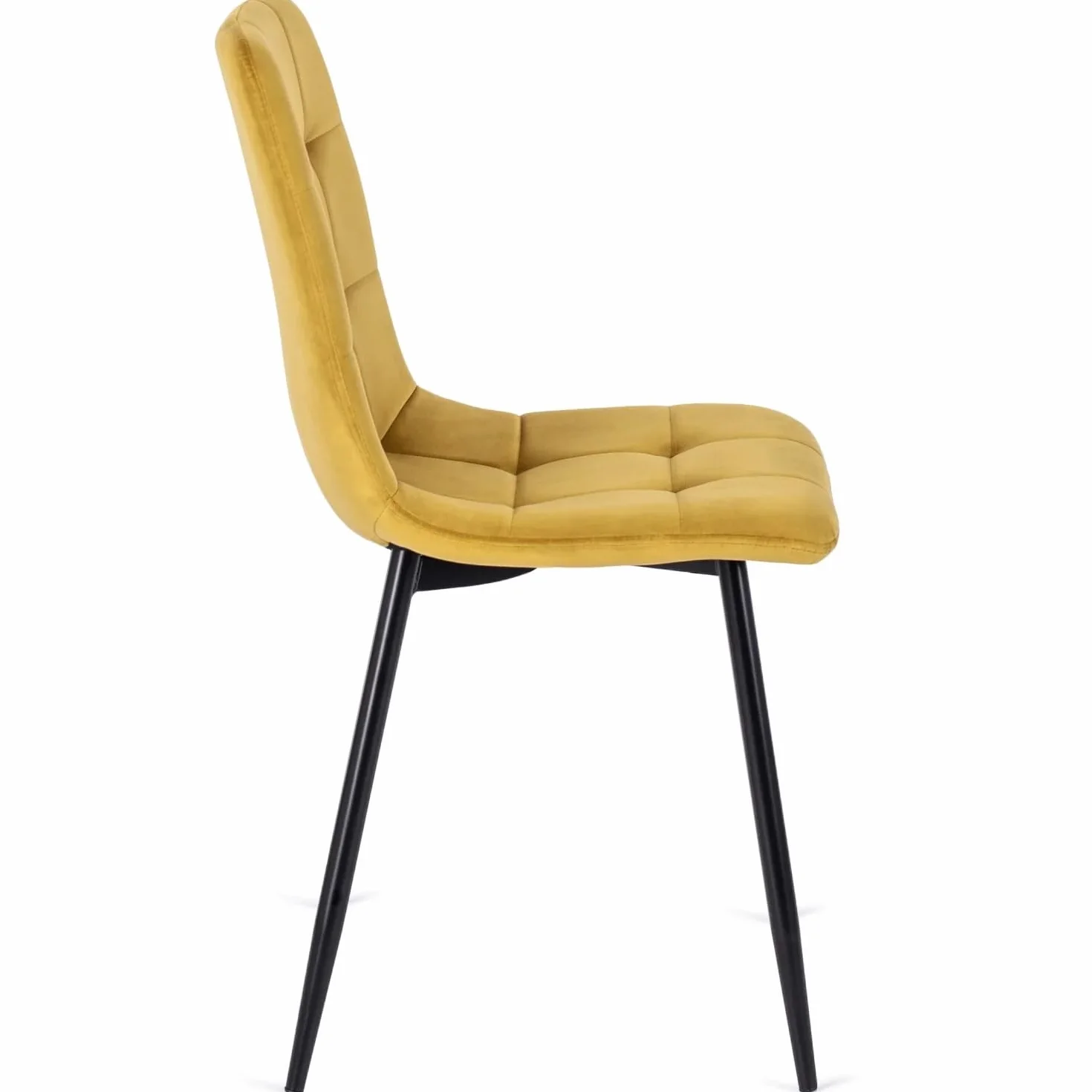 PAROS - SILLA - VELURO AMARILLO - 43 x 52 x 90,5 cm