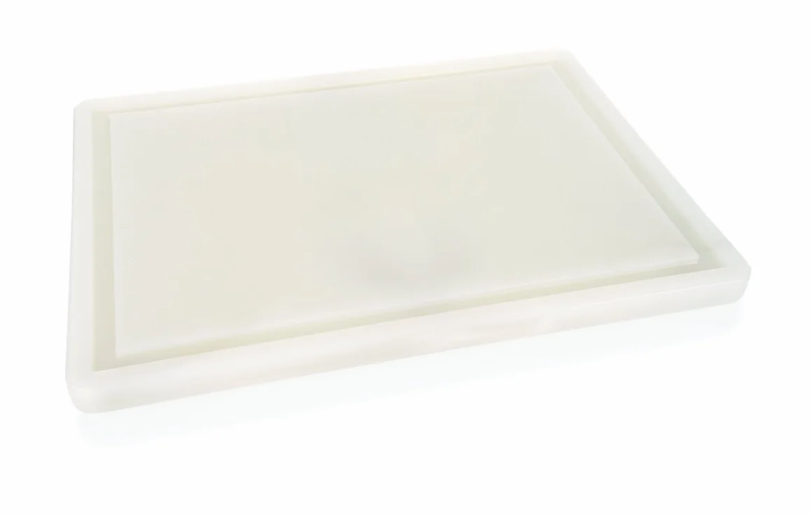 Tabla de cortar de polietileno – con pies antideslizantes y surco/A1 – Dimensiones: 40 x 25 x 2 cm/A2 – Dimensiones: 50 x 30 x 2 cm/A3 – Medidas: 60 x 40 x 2 cm/A4 – Medidas: 60 x 40 x 3 cm, polietileno, Abmessung: 60 x 40 x 2 cm
