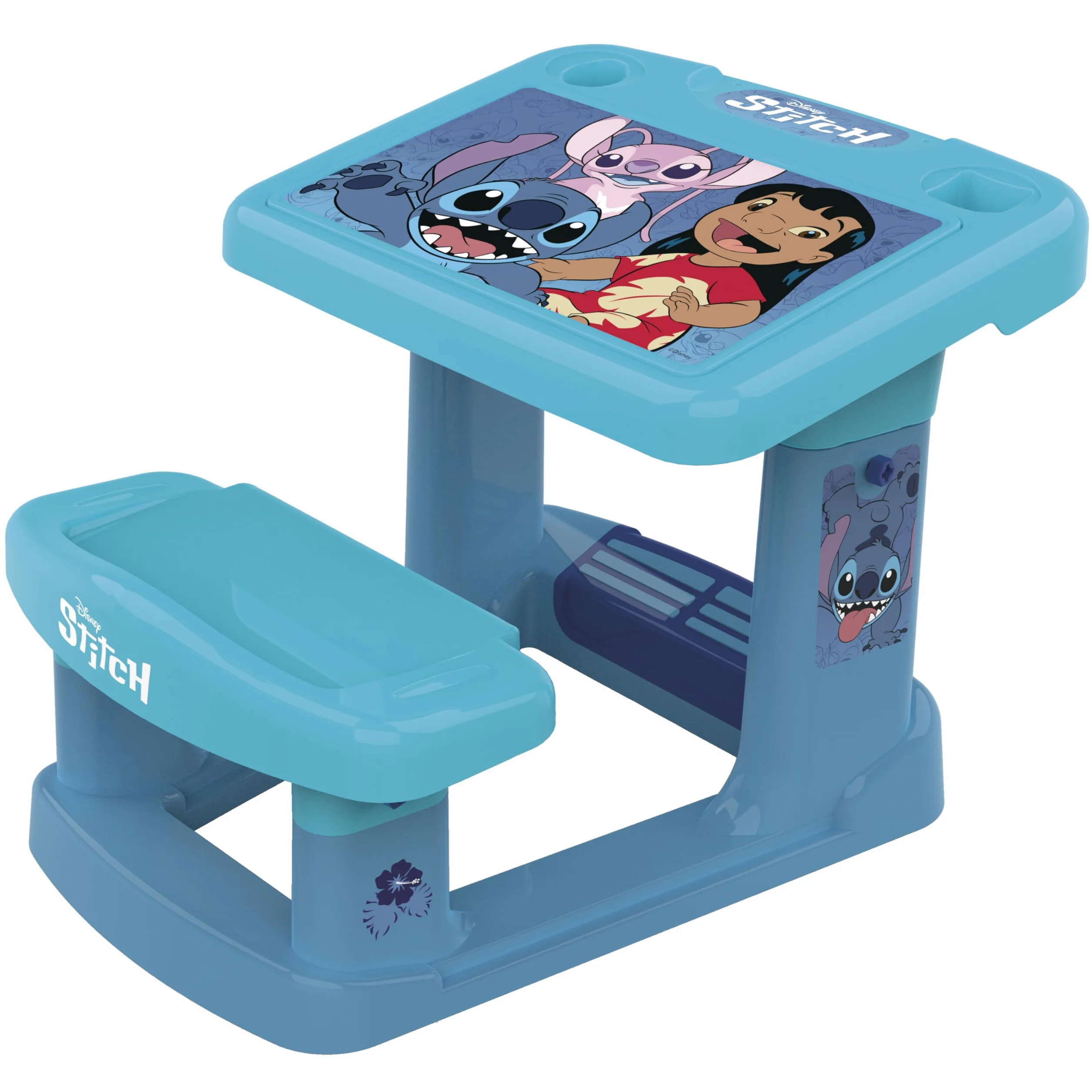 Pupitre Infantil Stitch 3-6 años con Gran Superficie de Trabajo Incluye Láminas