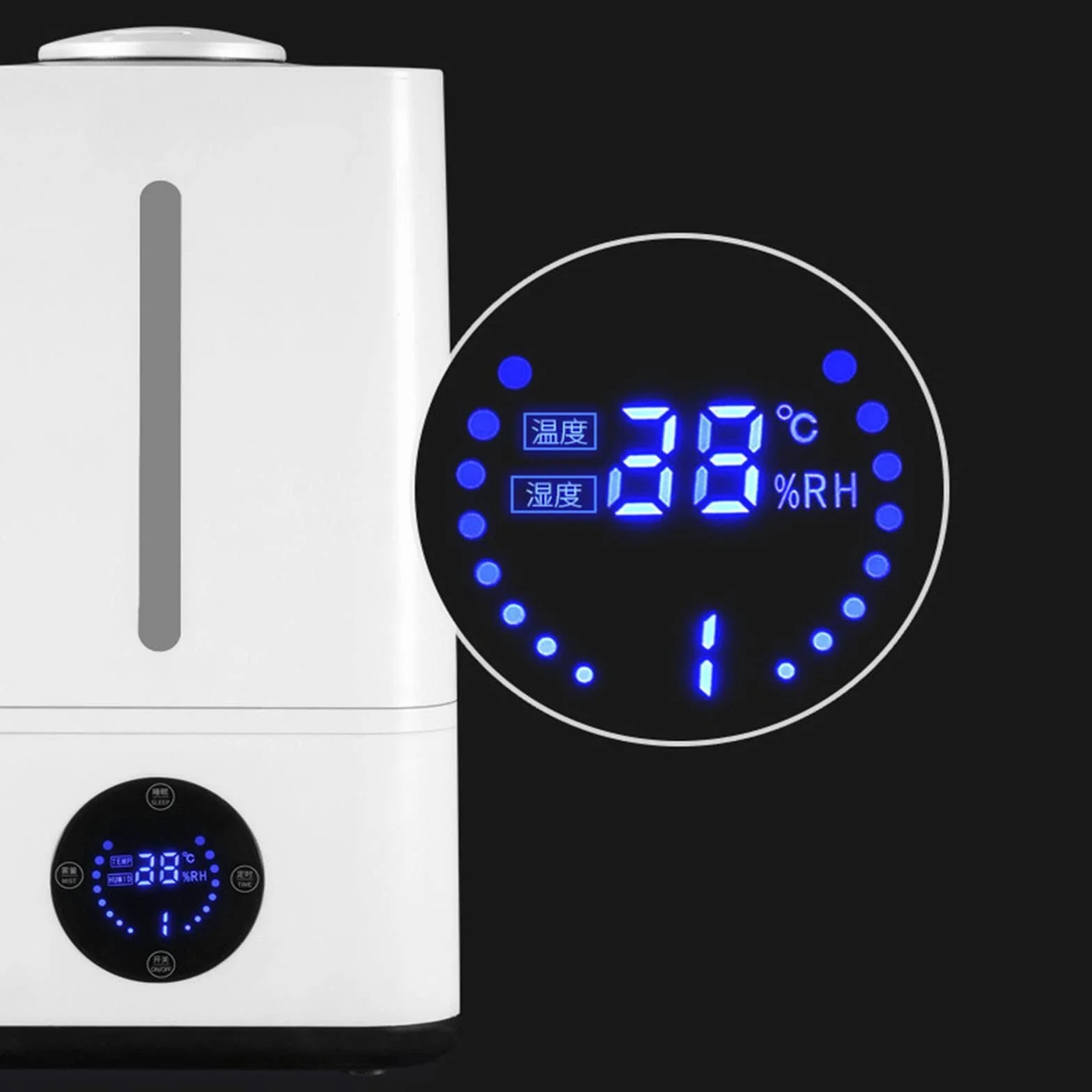 Humidificador, humidificador de Aire humidificador de Niebla para humidificadores de Escritorio personales portátiles de Dormitorio, 3 Modos de Niebla y Apagado automático, Super