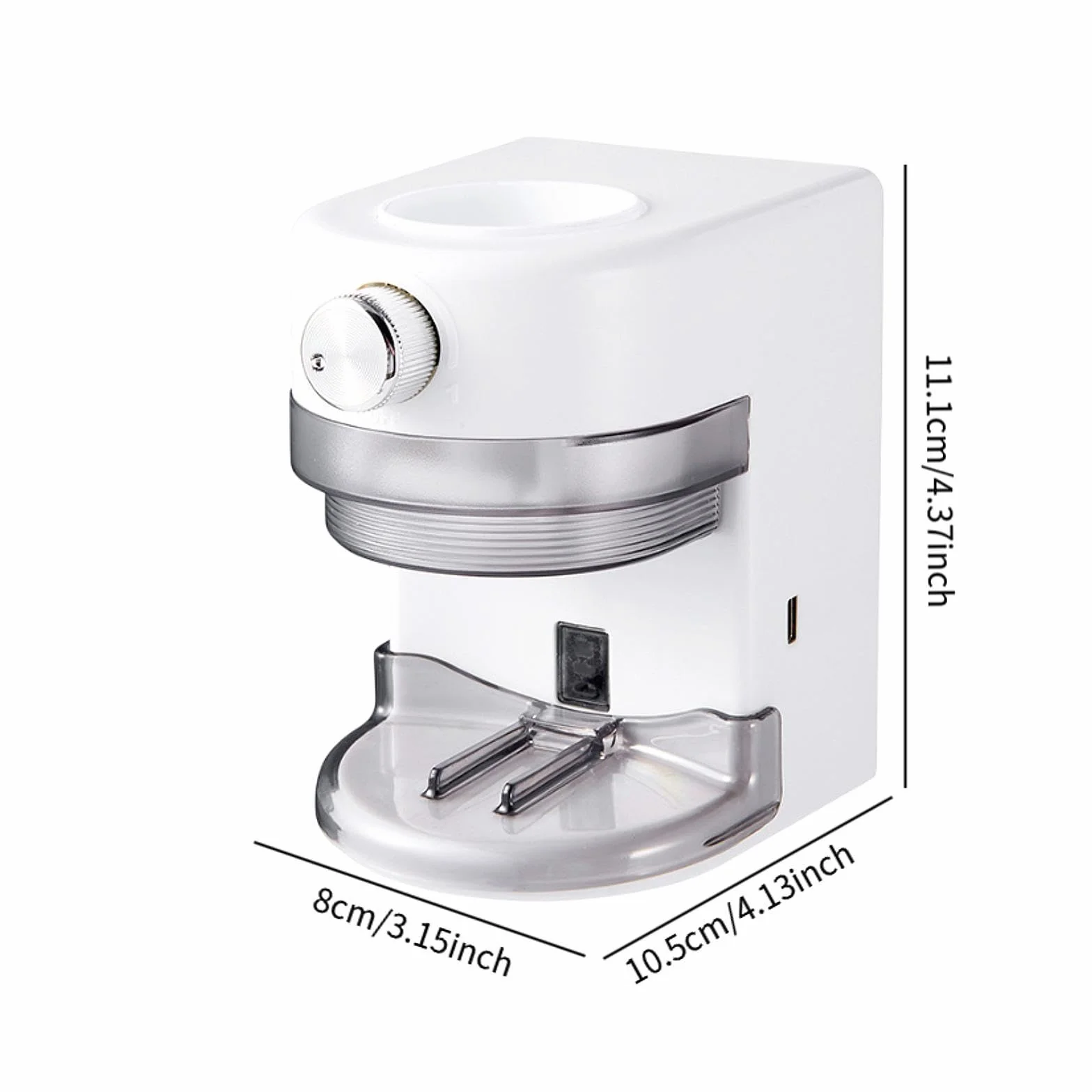 Dispensador de Pasta de Dientes con Soporte Y Reposacepillos, Blanco, Individual