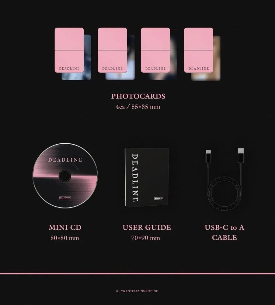 BLACK-PINK - Deadline [Mood Light Ver.] 3er mini álbum oficial K-pop sellado