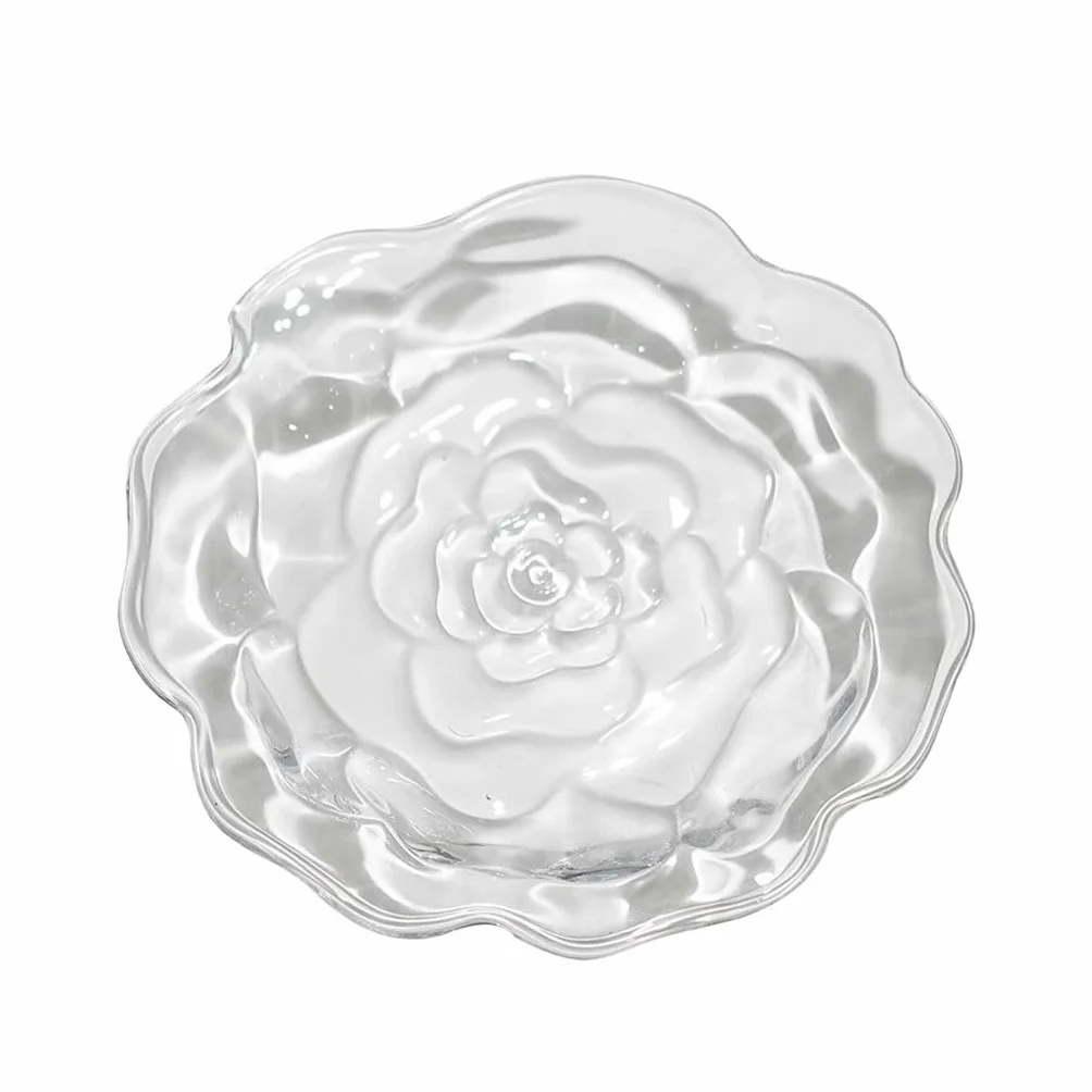 Plato de cristal creativo – Platos versátiles para servir postres y frutas, elegantes platos de aperitivos para fiestas, hogar y eventos, vajilla elegante esencial