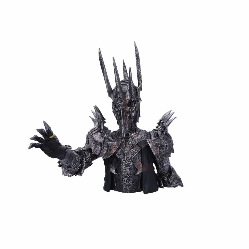 Nemesis Now Busto de Sauron con Licencia Oficial del señor de los Anillos, Plata, 39 cm