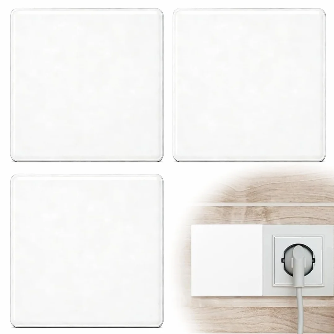 YAYNO 3 Cubiertas Decorativas para Orificios de Pared Autoadhesivas de Plástico