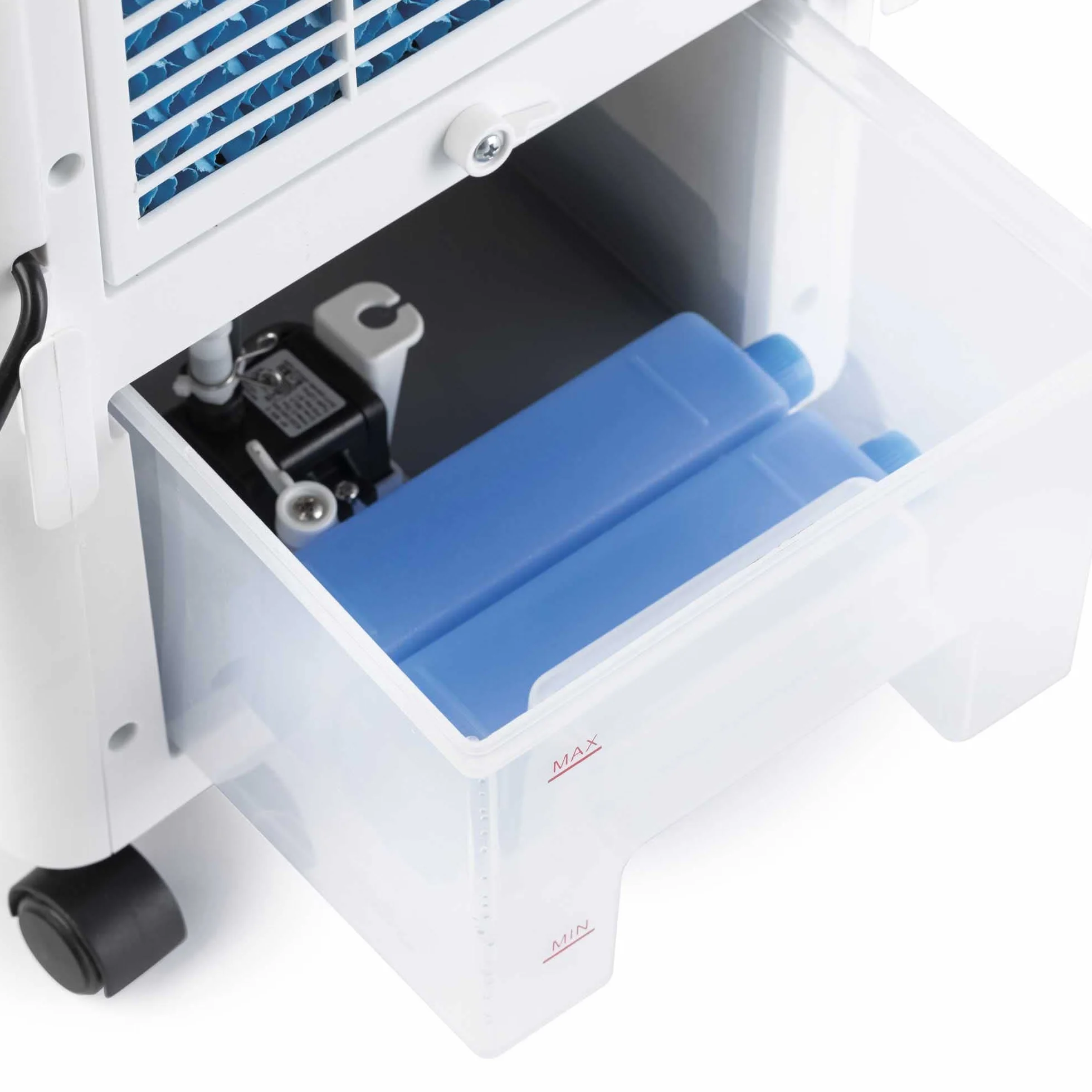 JATA JVAC2003 Climatizador Portátil Purificador Humidificador Enfriador de Aire Evaporativo 3 Velocidades 6L Blanco