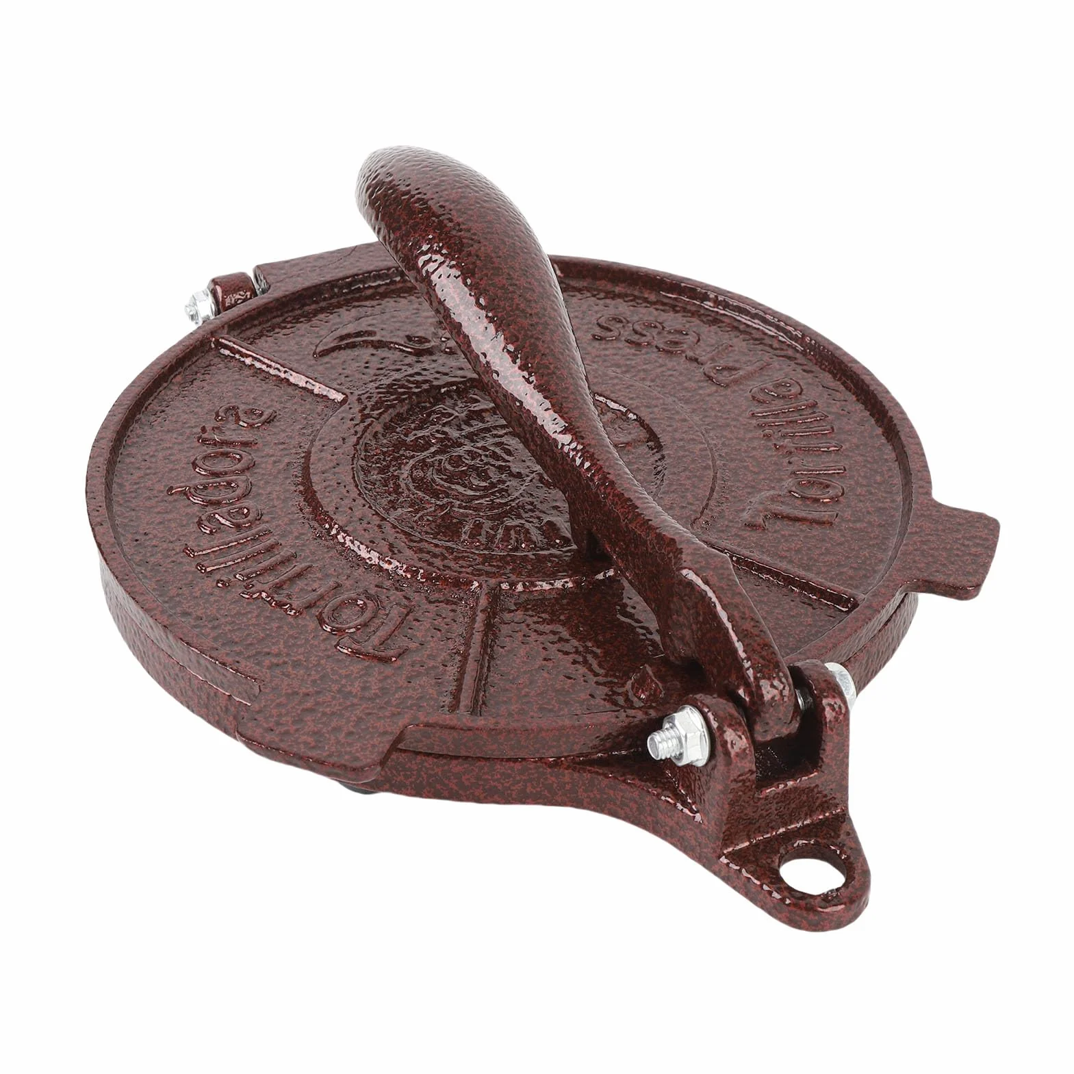Mumusuki Tortilla Press 27 Cm, Fabricante de Tortillas de Hierro Fundido con Manual de Servicio Pesado Tortilleria Pataconera para Empanadas, Panes Planos, Arepas, Tostones