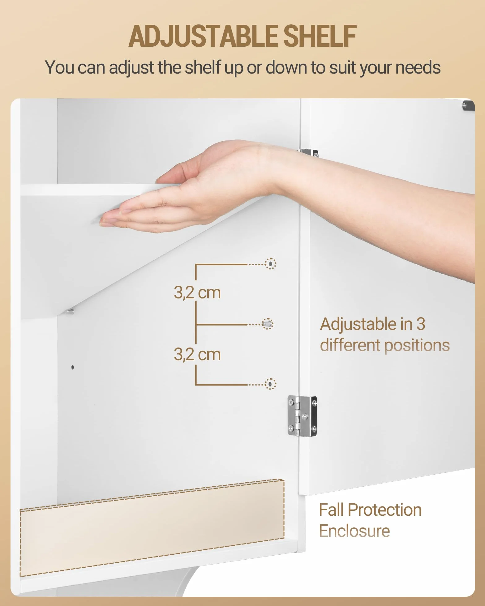 Hzuaneri Mueble Columna de Baño, Mueble Ropa Sucia con 1 Cesto para Ropa, Columna de Baño Mueble de Baños, Apto para baños, lavadero, Sala de Estar, 40 x 40 x 174 cm, Blanco BC43013X