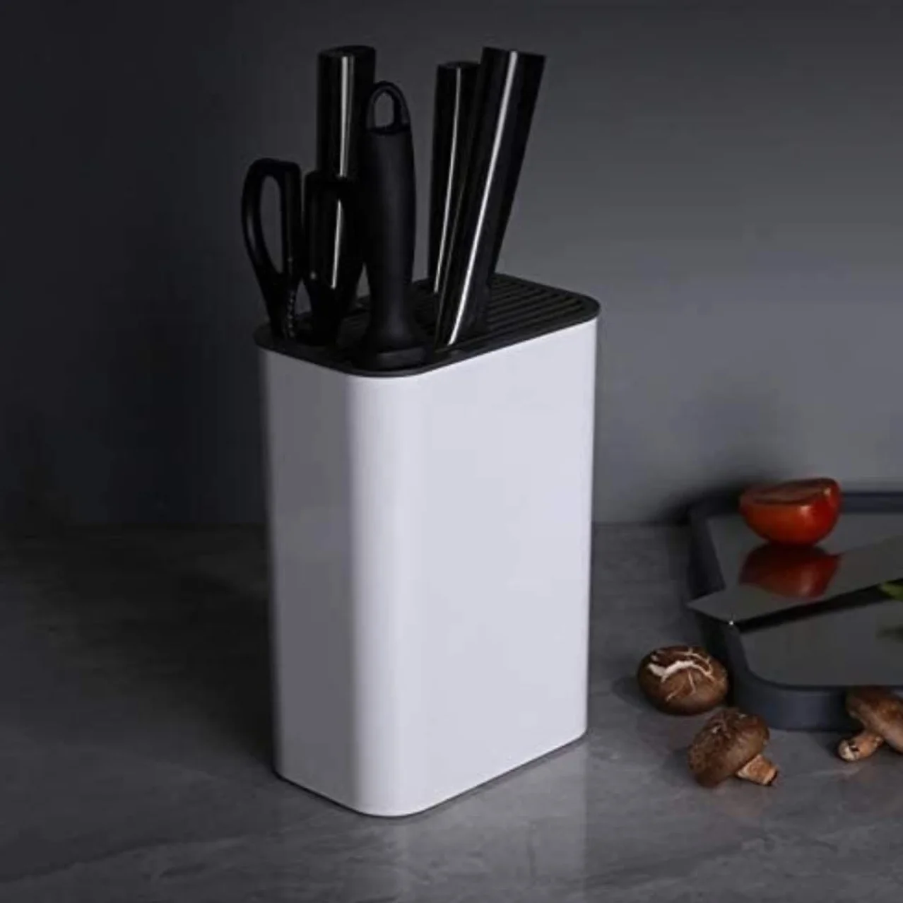 Bloque Cuchillos Cocina Soporte para Cuchillos De Cocina, Organizador Multifuncional, Herramienta De Almacenamiento, Soporte para Bloque De Cuchillos, Accesorios De Cocina