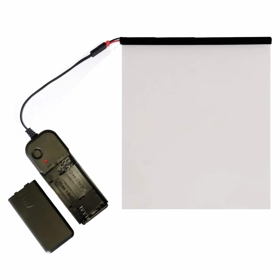 Película Adhesiva conmutable PDLC electrónica Inteligente Tintada para Ventana de Oficina en casa, 15,2 x 20,3 cm, Transparente, Transparente