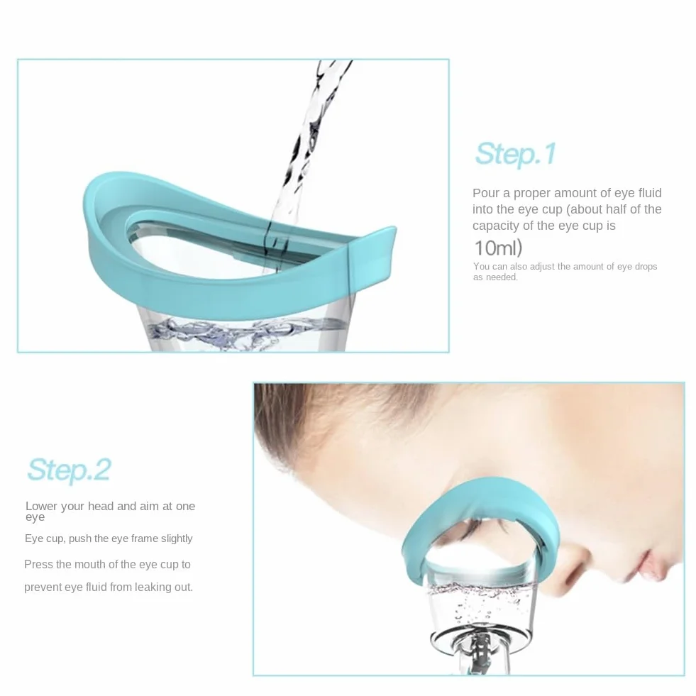 Nagoyuki Vasos de Silicona Suave para Lavado de Ojos Reutilizables