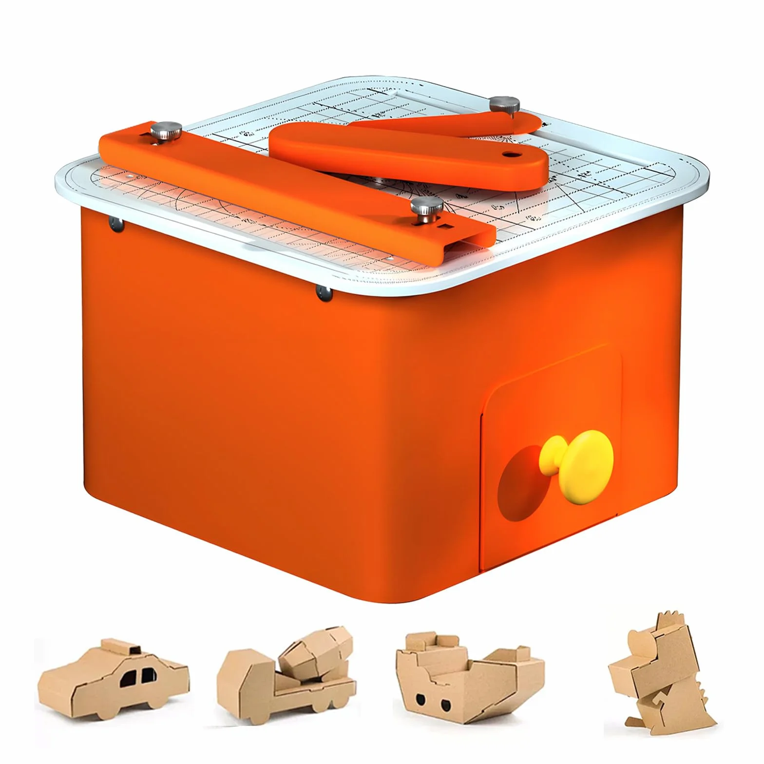 Cortadora eléctrica de cartón, Herramienta Segura, Corta cartón de hasta 4 mm de Grosor, Ideal para proyectos de Bricolaje, ingeniería, Arte y Creatividad