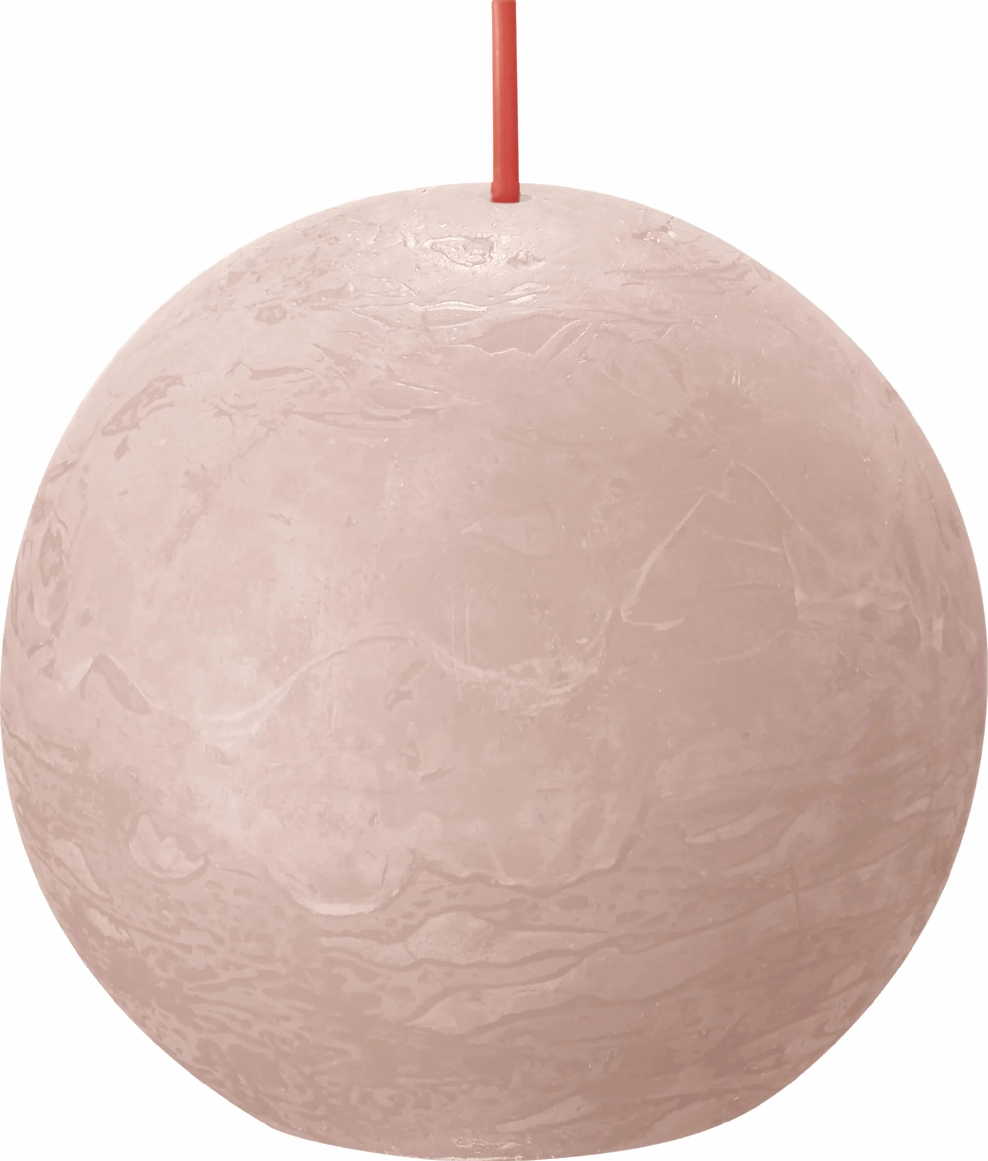 Bolsius Rustik Velas Rosa 6 unidades 7,6 cm 25 horas sin perfume cera vegetal natural