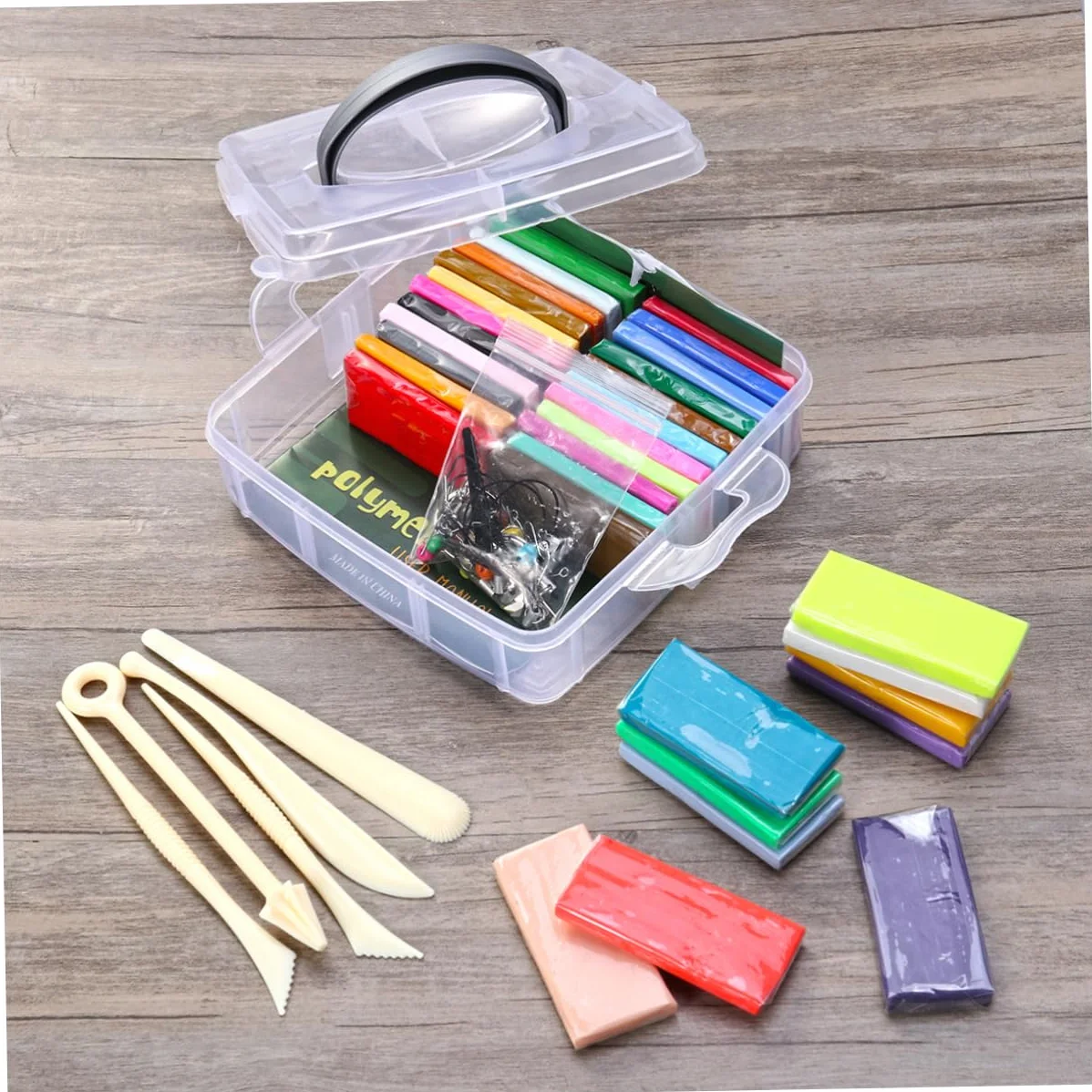 STOBOK Herramientas para Arcilla Blanda Colores Kit de Arcilla Polimérica para Hornear para Actividades de Modelado Creativo Casa