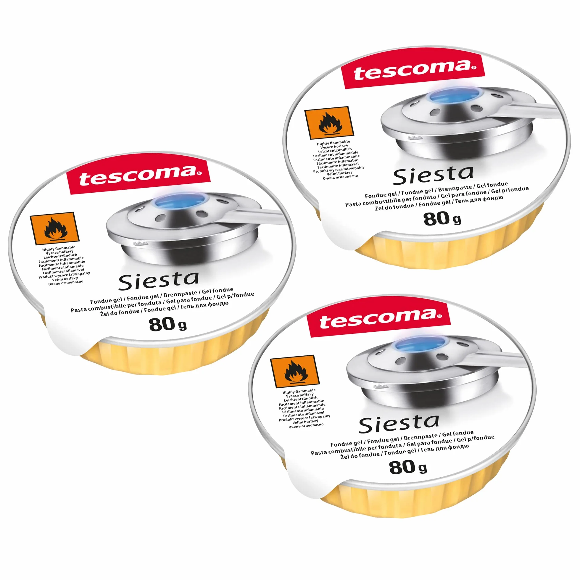 Tescoma Gel para Fondue Siesta 3 UDS 23.4 x 8.8 x 3.2 cm