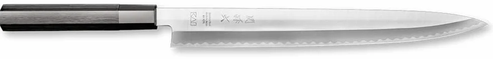 KAI Seki Magoroku KK Yanagiba 30 cm longitud de la hoja - 8A sólido 58 (±1) HRC acero al carbono inoxidable - hecho a mano en Japón - mango de madera Pakka negra - cuchillo para sushi y sashimi