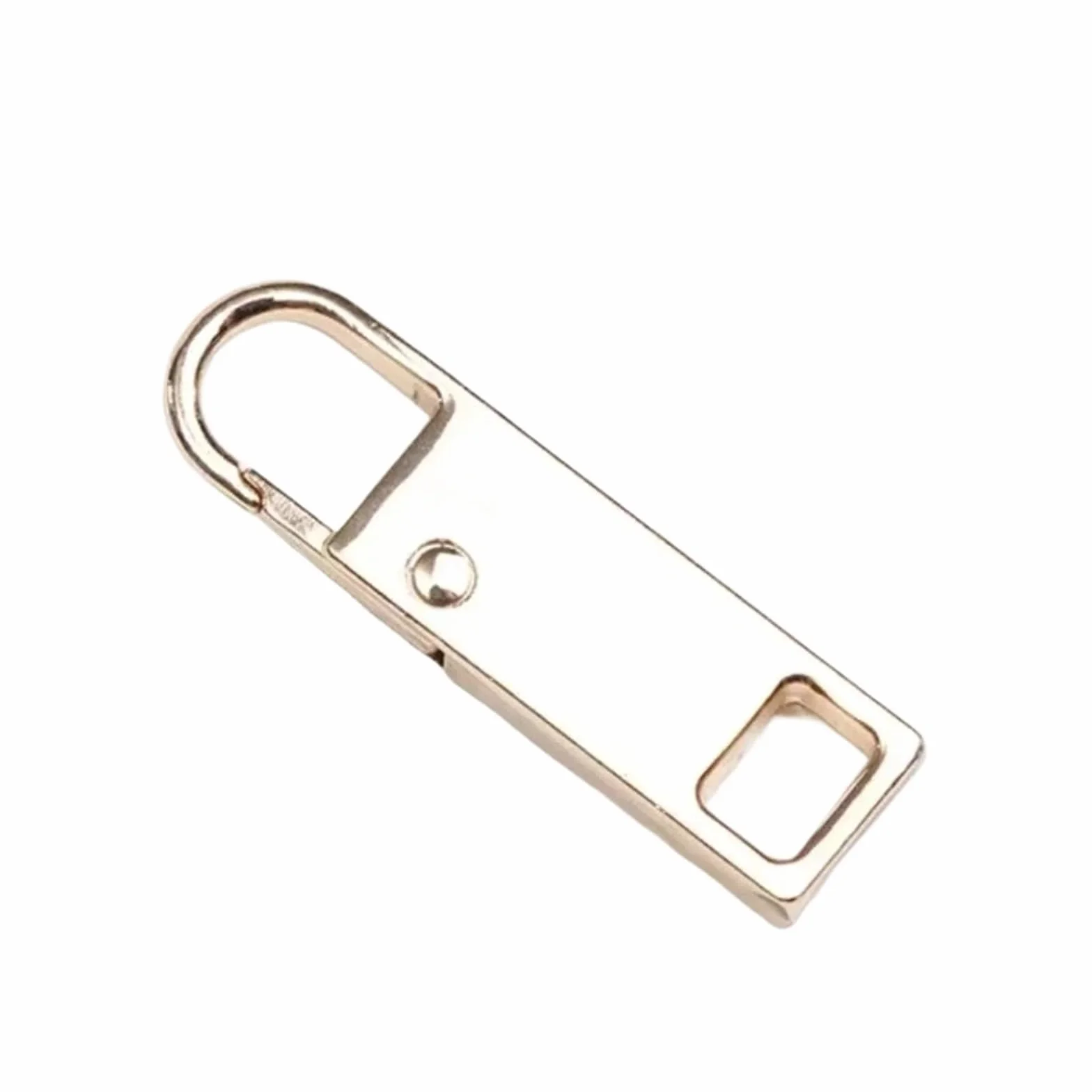 Recambios para tiradores de cremallera, Paquete de 4 deslizadores cabeza cremallera extraíbles metal for bolsos y repuestos ropa, multicolor(Golden-4pcs)