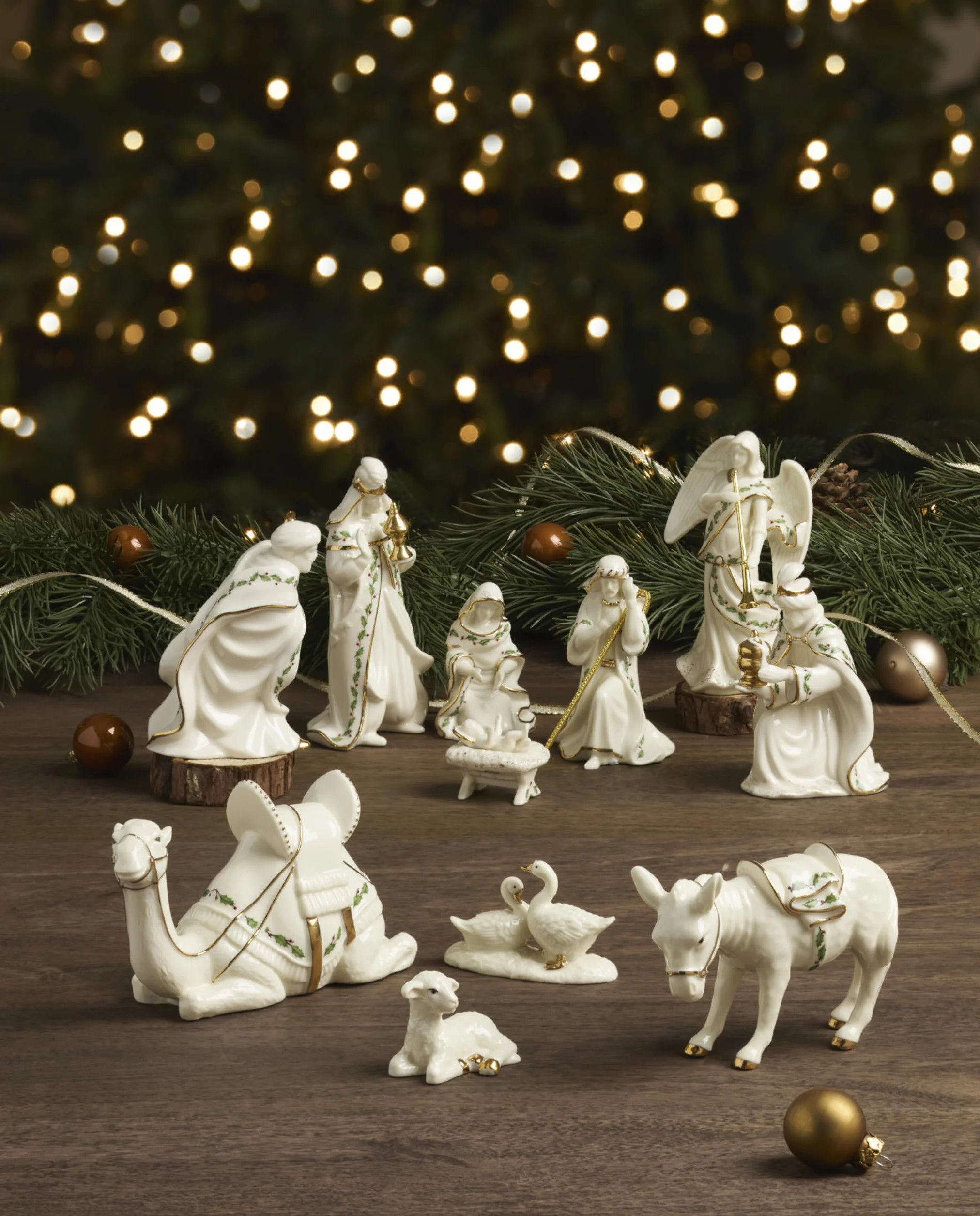 Lenox Holiday Belén, Set de 7 (Sagrada Familia, Tres Reyes, Ángel)
