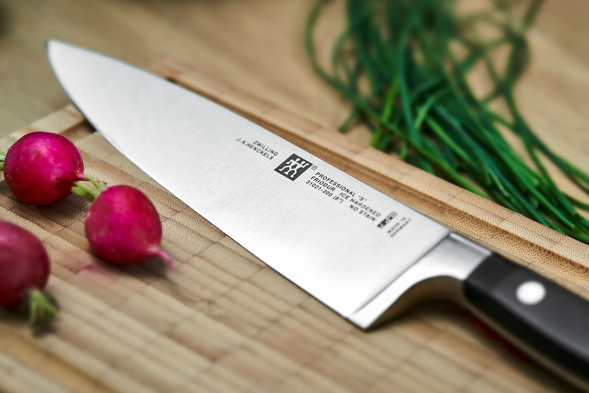 ZWILLING Juego de cuchillos, 3 piezas, cuchillo para manteca de cerdo, cuchillo para carne, cuchillo de chef, Mango especial de acero inoxidable/plástico, Professional S