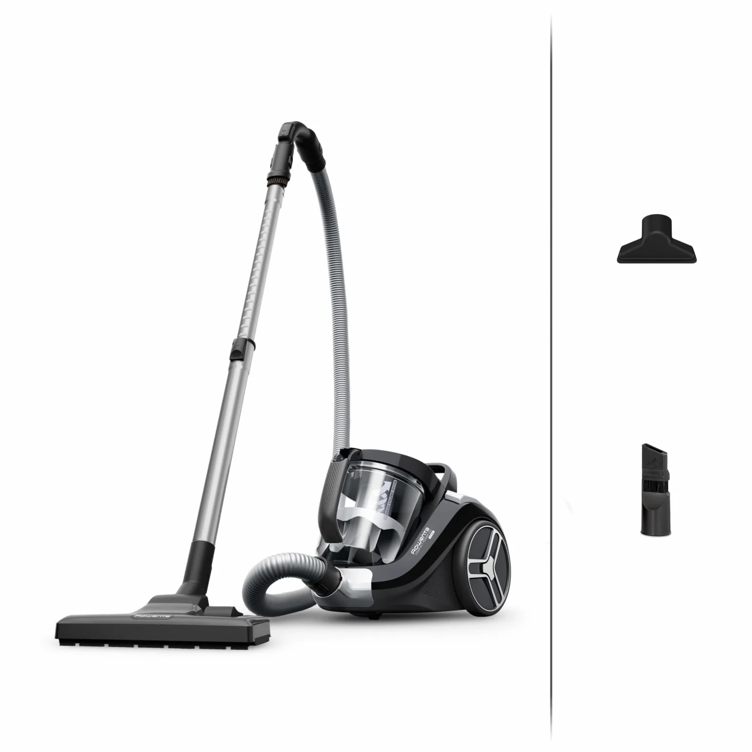 Rowenta Compact Power XXL - Aspiradora sin Bolsa compacta, Motor 900 W, filtración ciclónica 3 Niveles, depósito 2,5 L, Kit clásico + y diseño eficiente (Reacondicionado)