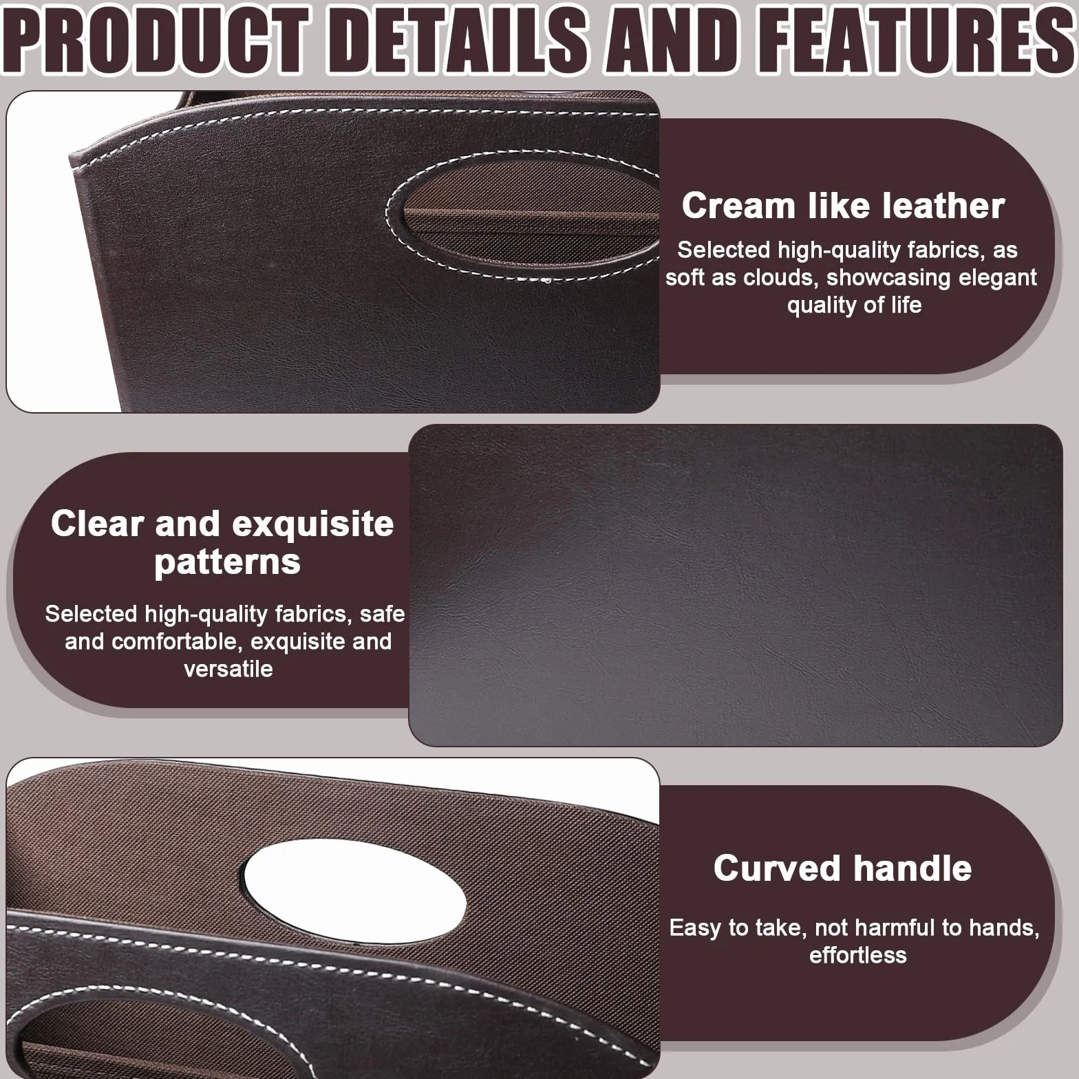 Revistero plegable con asa 35x19x27 cm para oficina hogar sala de estar
