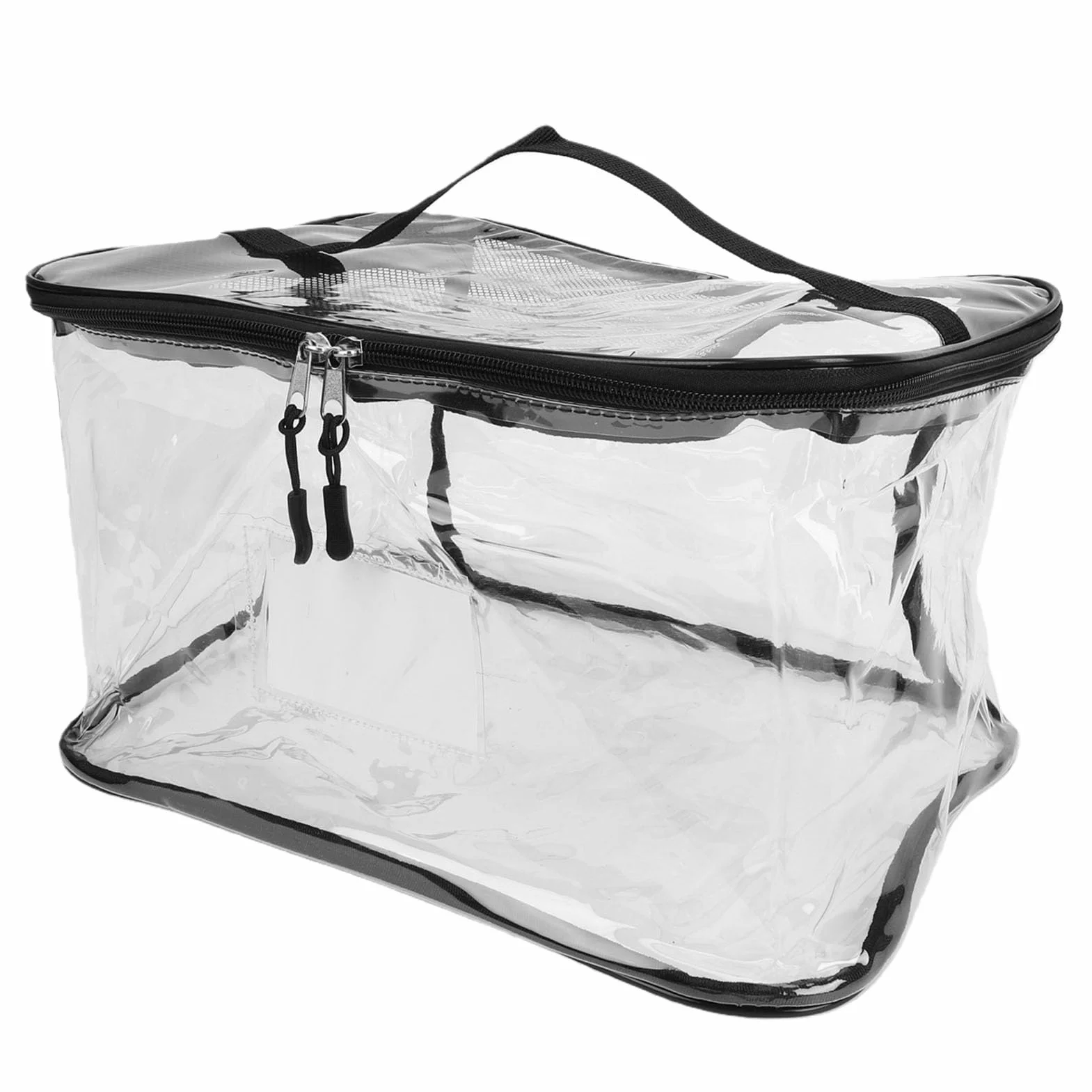 YUYTE Bolsa de Almacenamiento de Juguetes Transparente Organizador de Bloques de Construcción para Niños con Asas con Cremallera a Prueba de Polvo de PVC Transparente para Juguete