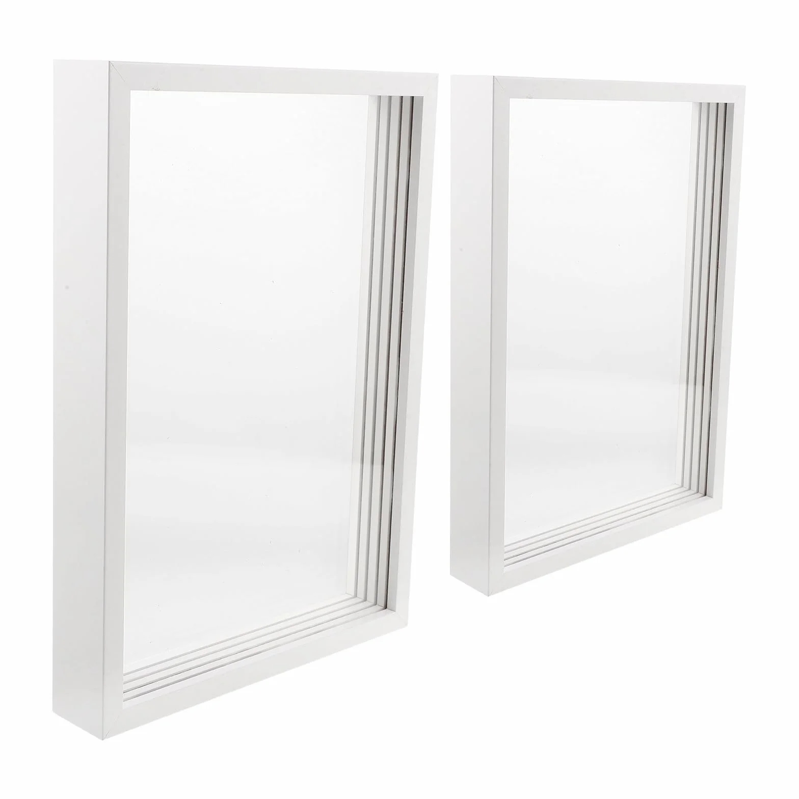 Operitacx Kit de 2 marcos transparentes para huellas de manos, marco de fotos familiar para guardar recuerdos con huellas dactilares, arte en madera maciza sin acabado para bebés y niños pequeños,