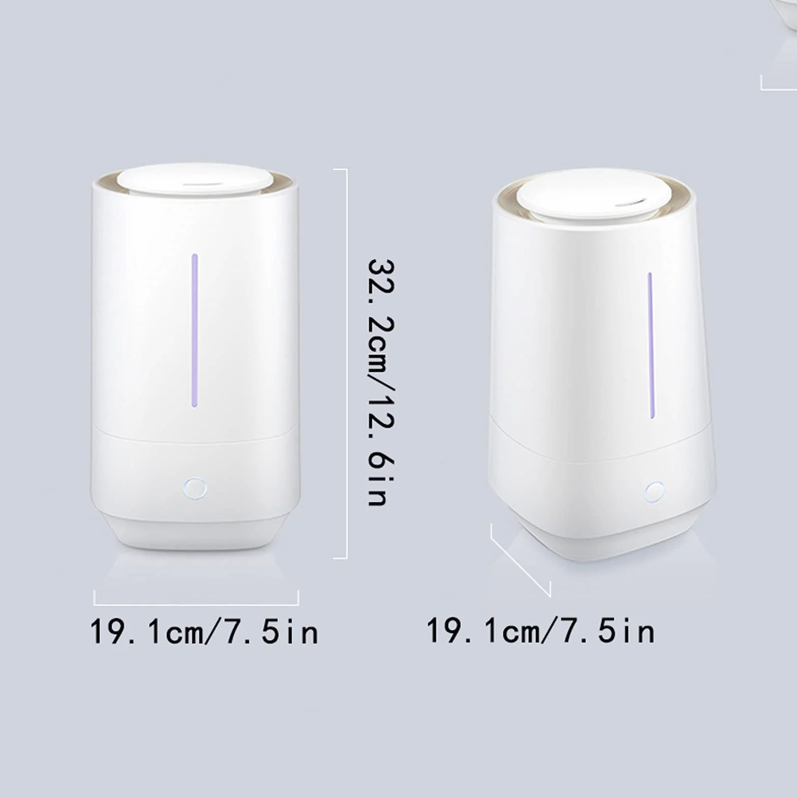 Humidificadores de Aire Humidificador, humidificadores de Aire ultrasónico for bebés de Dormitorio Grande Inicio, Ultra silencioso, Apagado automático Silencioso Humidificadores