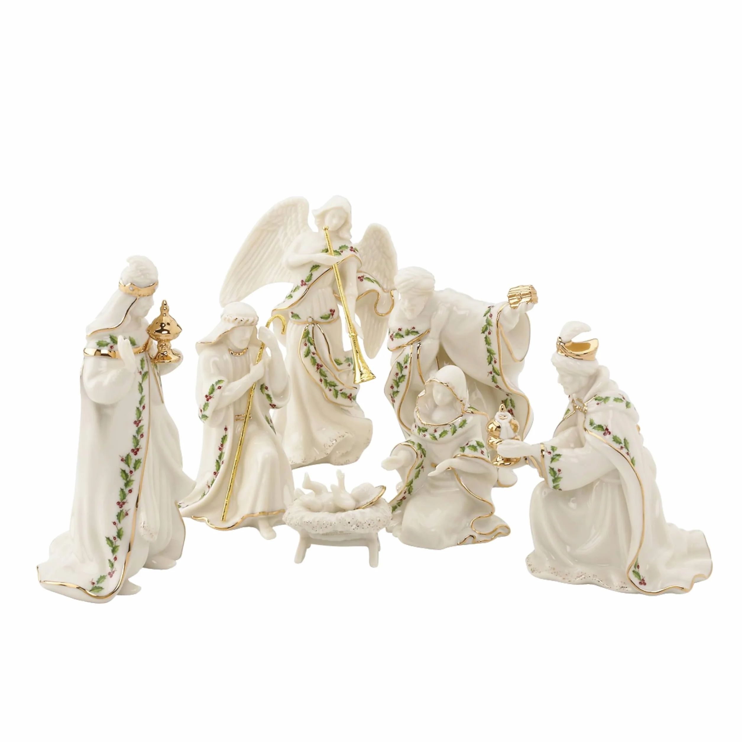 Lenox Holiday Belén, Set de 7 (Sagrada Familia, Tres Reyes, Ángel)