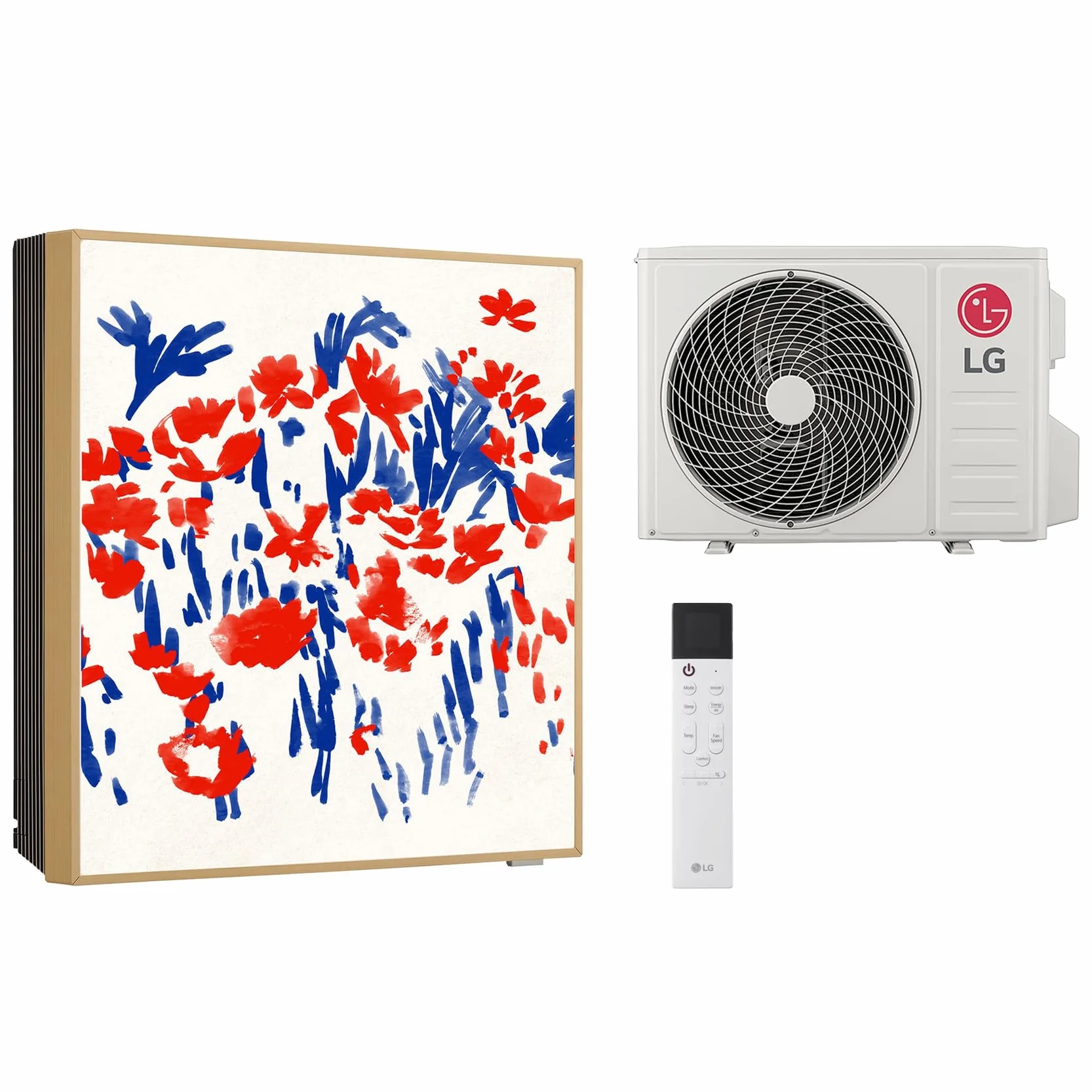 LG Aire Acondicionado Mono Split ArtCool Gallery Photo A12GA1, Climatizador de Pared 12000 Btu con Bomba de Calor, Panel Frontal Personalizable, WiFi, A++/A+