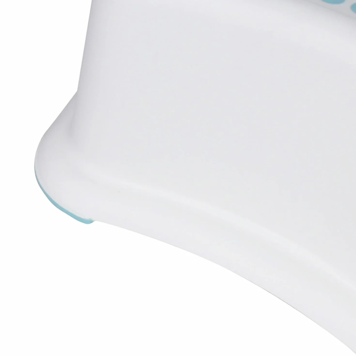 7H SEVEN HOUSE Escalones Infantiles de 1 Peldaño 35x25x13cm TinySteps Blanco/Azul