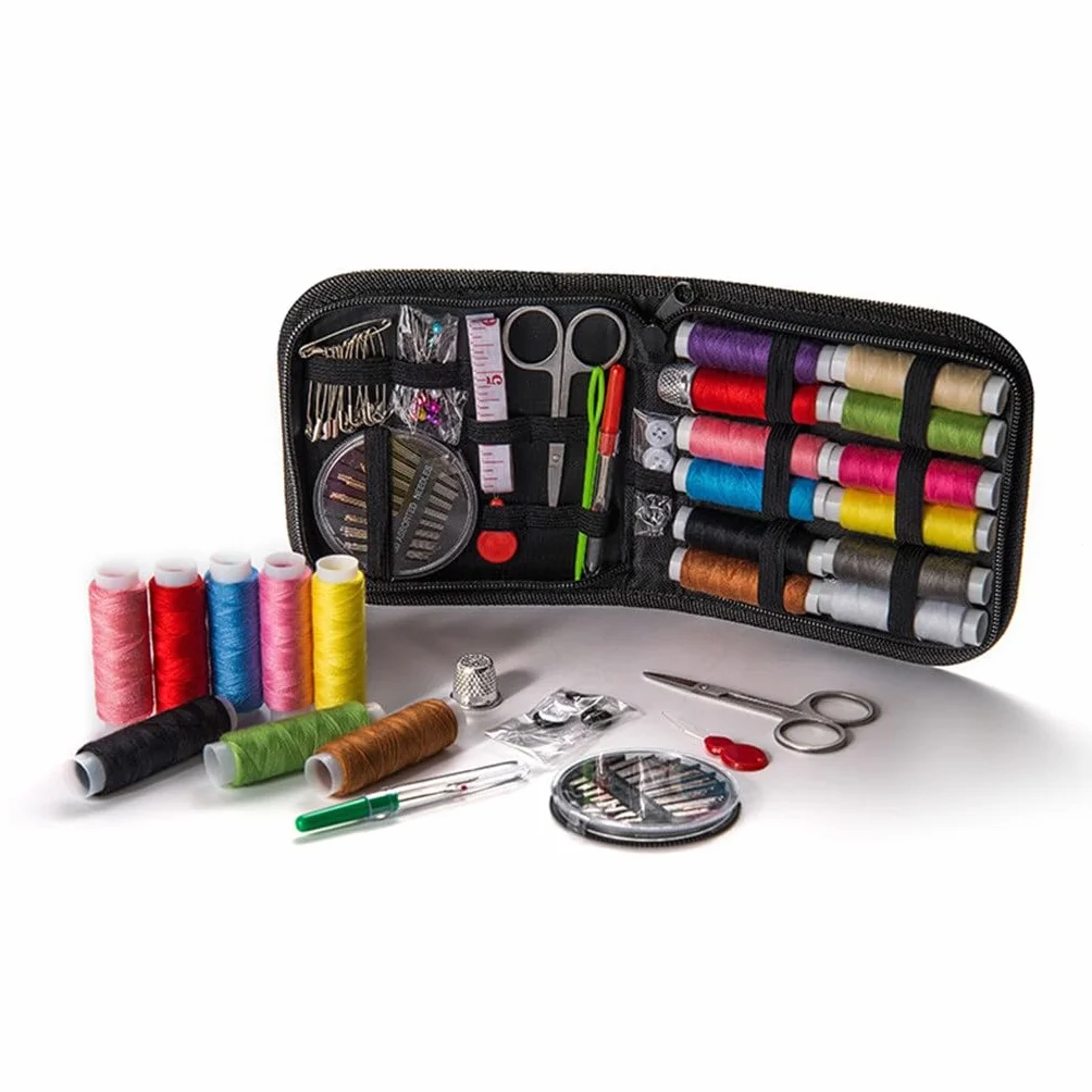 Juego de Costura Herramientas para el hogar Kit de Costura Caja de Costura Herramientas de Costura Mini Juego Combinado Kit de Costura de 75 Piezas