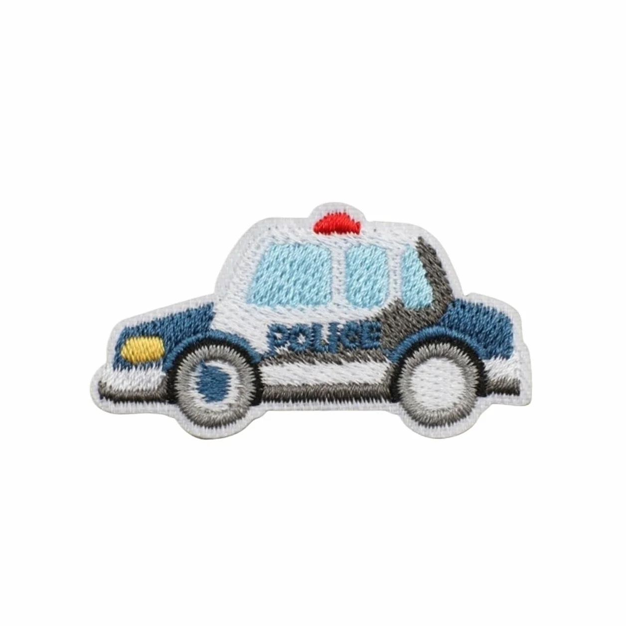 Parches para Ropa 10 Pegatina de tela bordada con forma barco pequeño, parche globo aerostático, adorno for ropa infantil, semáforo, coche, ordenador(Color 7)