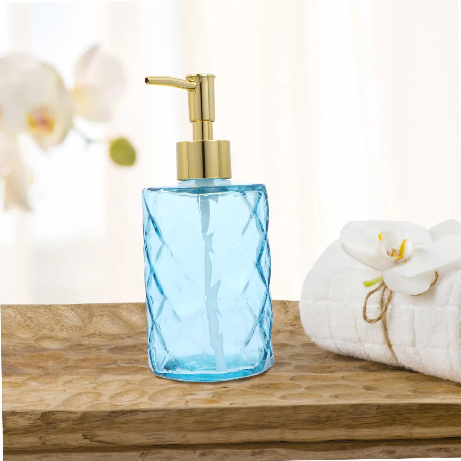 IMIKEYA 3piezas Botellas de Vidrio con Pulsador Botella de Champú para Baño Soporte para Almacenar Champú para Baño