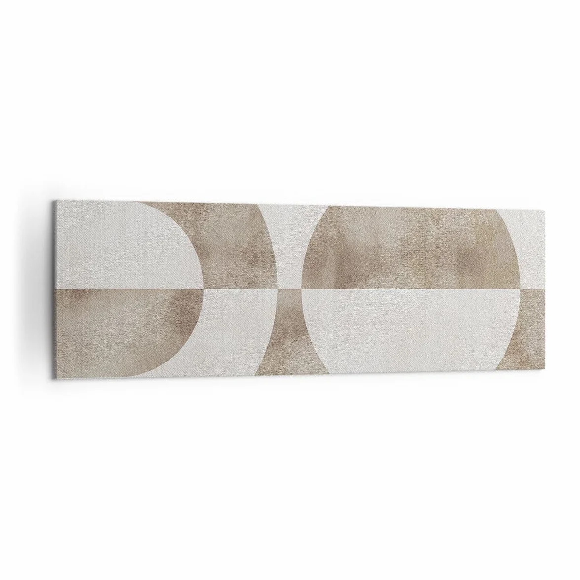 Cuadro Decorativo 160x50cm Moderno Panorámico Abstracto Pastel - 5488 | Minimalismo Brillante Formas Cuadro sobre Lienzo Grande Arte mural Decoración del Hogar Salón Dormitorio Cuadros de Pared