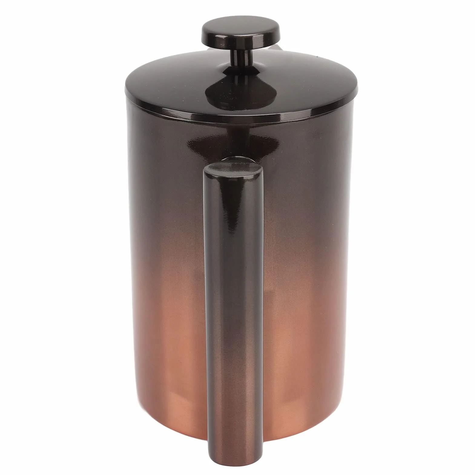 Cafetera De Prensa Francesa Con Filtro Rampa Degradada De Acero Inoxidable 304 De Doble Capa, Prensa De Café De Acero Inoxidable Portátil Y Duradera Para El Hogar Y Los Viajes(800ML)
